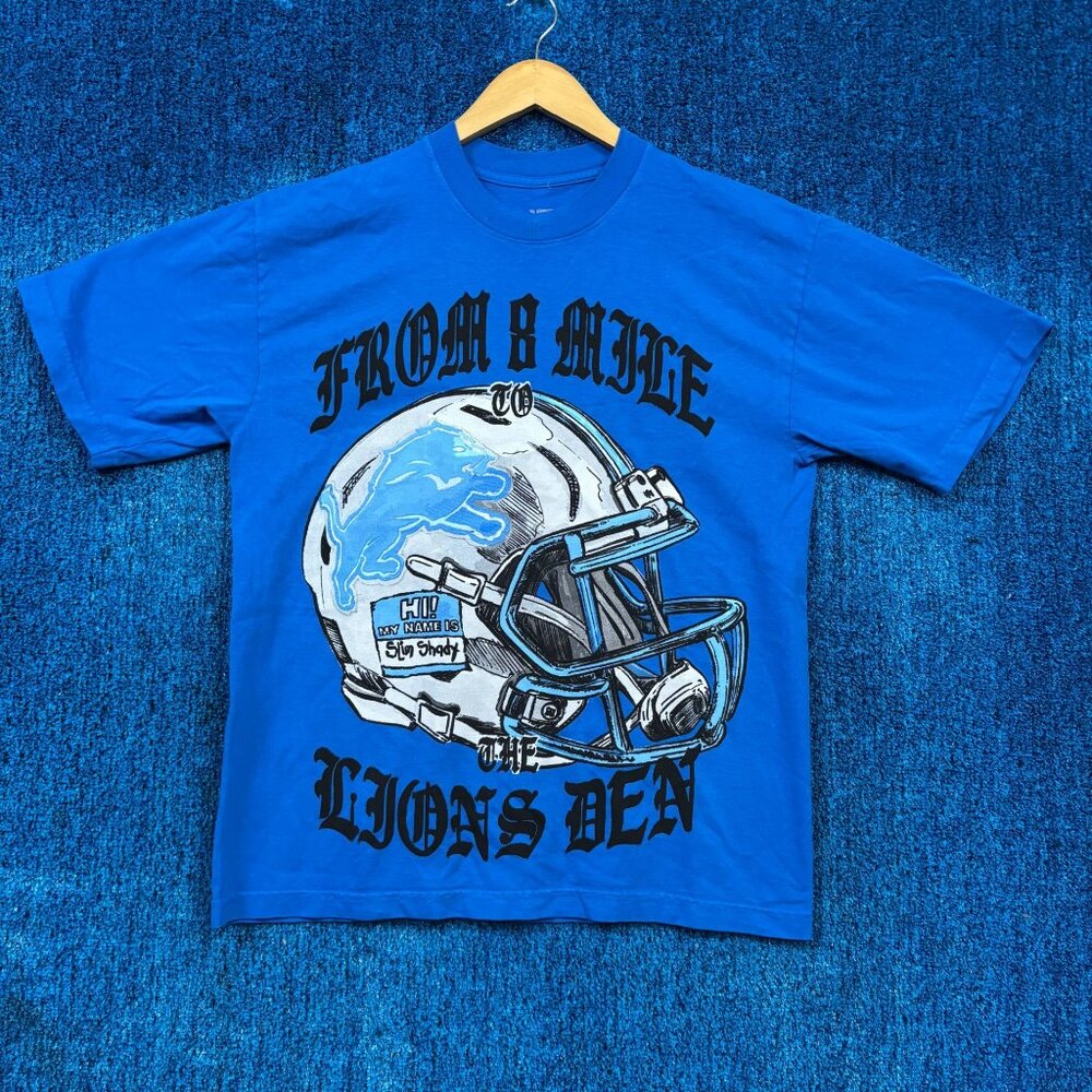 Eminem x Detroit Lions From 8 Mile to the Lions Den Tee M